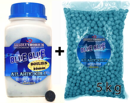 Kŕmne bolies 5kg + Absoluthorium BOILIES 1 KG Blue blue krill