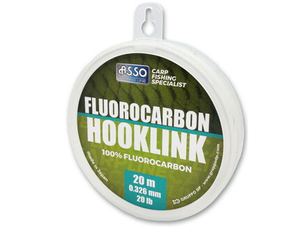 Asso Fluorocarbon hooklink 20m 0,281mm