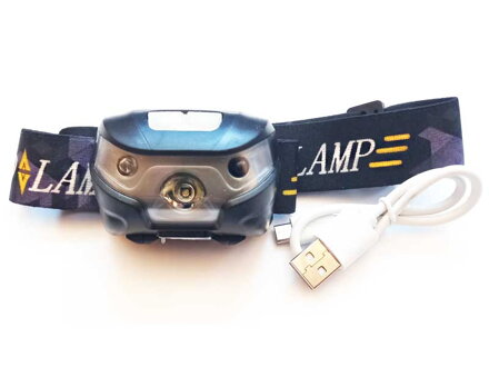 AM6002031 Mistrall X1 3W čelovka USB nabíjanie, pohybový senzor
