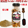 War baits Boilies 14mm + Pops 8mm GLM