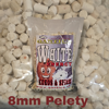 Qantica pelety 1kg 8mm white energy kokos korenie