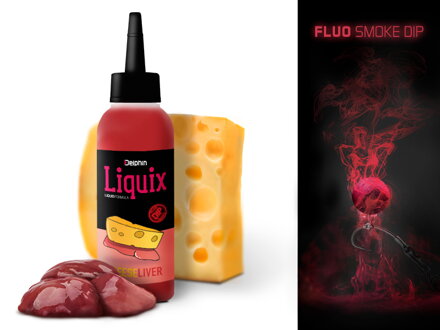 Fluo dip D SNAX LiquiX /100ml - Syr-Pečeň