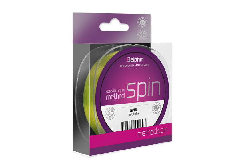 Delphin Method SPIN žltá 300m - 0,28mm 14,3lbs