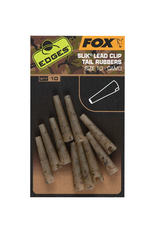 Fox Edges Camo Slik Lead Clip Tail Rubber (Size 10) Fox Edges Camo Slik Lead Clip Tail Rubber (Size 10)