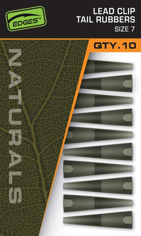 Fox EDGES™ Naturals Lead Clip Tail Rubbers - Size 7 Fox EDGES™ Naturals Lead Clip Tail Rubbers - Size 7